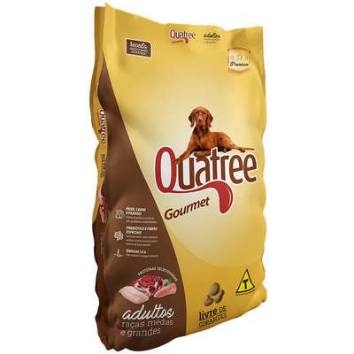 Ração Quatree Gourmet para Cães Adultos Raças Médias e Grandes 15kg
