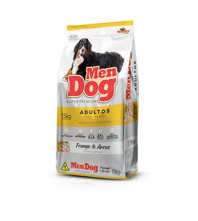 Ração para Cães Mendog Adultos Frango e Arroz Super Premium 15KG