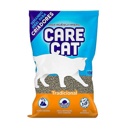 Areia Higiênica para Gatos Carecat Criadores 10kg