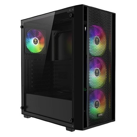 GABINETE GAMER GAMDIAS AURA GC2 ARGB PRETO