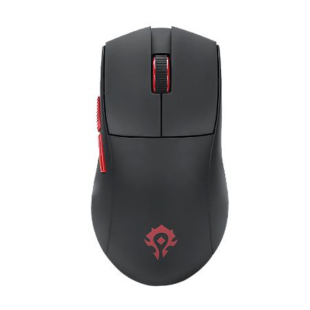 Mouse Gamer World of Warcraft Horda PAW3395 Preto