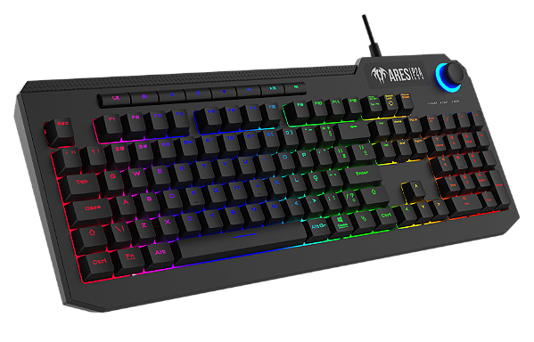 TECLADO GAMER GAMDIAS ARES P2 ABNT2 PRETO