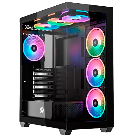 Gabinete Gamer Redragon Deflect Preto