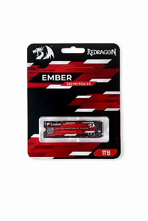 SSD NVMe 1TB Redragon Ember Vermelho PCIe 3.0