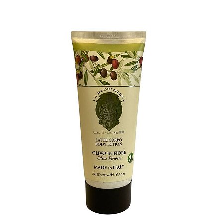 LA FLORENTINA | LOÇÃO HIDRATANTE CORPORAL OLIVO  IN FIORE | Loção Corporal Italiana 200ml