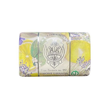 LA FLORENTINA | SABONETE EM BARRA LEMON LAVENDER | Sabonete Artesanal Italiano 200g
