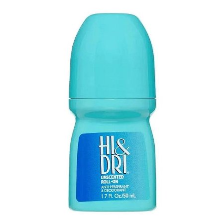 REVLON HI&DRI |  HI&DRI UNSCENTED | Desodorante e Antitranspirante Roll-On Sem Cheiro 50ml