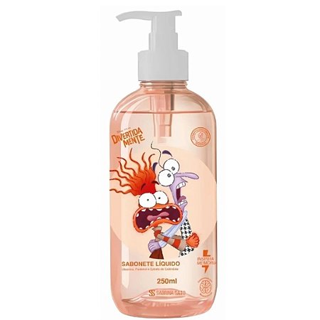 DISNEY DIVERTIDAMENTE | SABONETE LÍQUIDO DIVERTIDAMENTE CORPO E MÃOS ANSIEDADE 3+ | Sabonete Líquido Corpo e Mãos Infantil 250ml