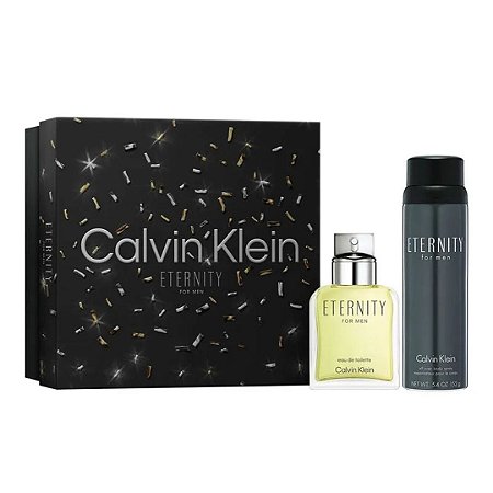 CALVIN KLEIN | KIT COFFRET ETERNITY FOR MEN | Eau de Toilette Masculino 100ml + Desodorante Spray 150ml