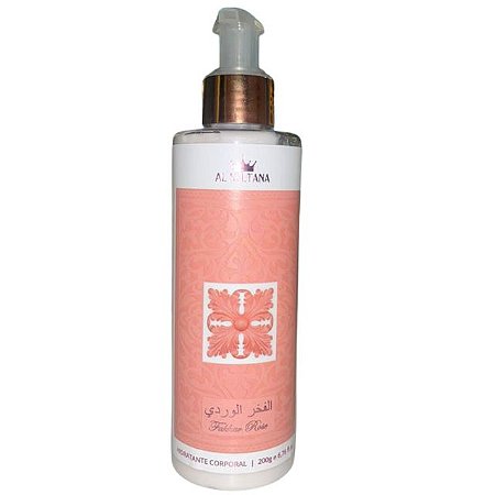 AL SULTANA | HIDRATANTE CORPORAL FAKHAR ROSE | Hidratante Corporal Feminino 200ml