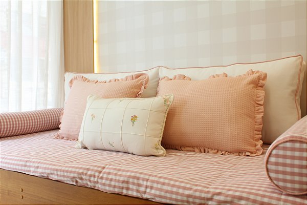 Colcha com elástico solteiro - Coleção Valência