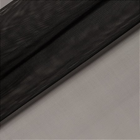 TELA 100% NYLON LISA COR PRETO 1/2 METRO