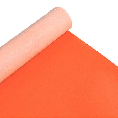 VERNIZ APUS NEON FUNDO DE NON WOVEN 0,40MM COR LARANJA 1/2 METRO