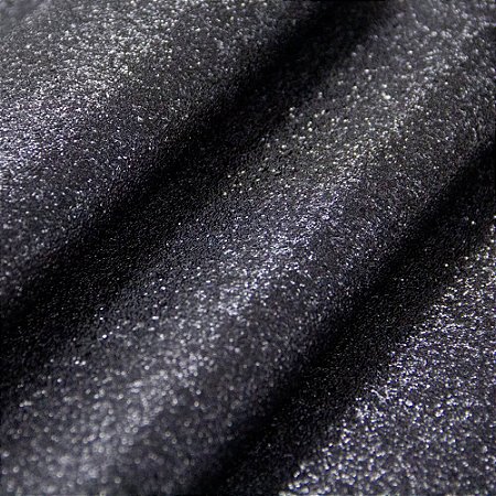 SHINE GLITTER 0,8MM COM FUNDO SPUN COR PRETO 1/2 METRO