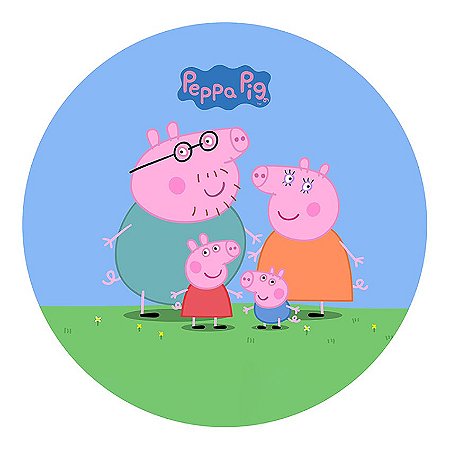 Peppa e George Pig Painel Parede Festa
