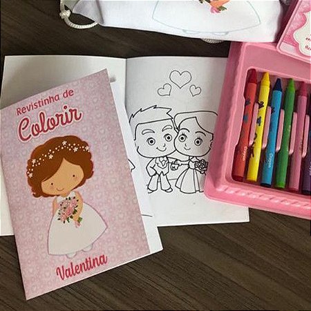 Revistinha para Colorir Lembrancinha Personalizada