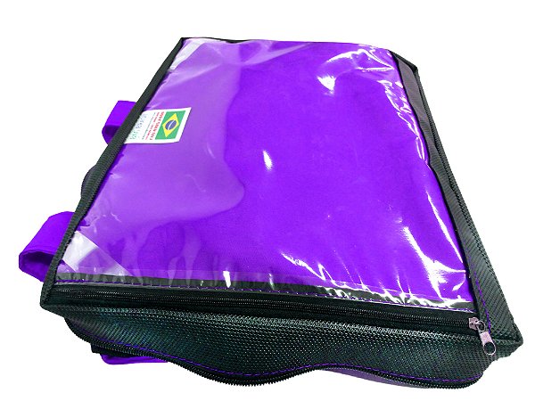 Capa Mochila Bag Térmica Delivery de Pizza - Reforçada ROXA