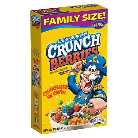 Cereal Cap'n Crunch's Crunch Berries, 334 gramas