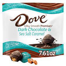 Chocolate Dove Salt and Caramel Dark 271 gramas - Importado dos Eua