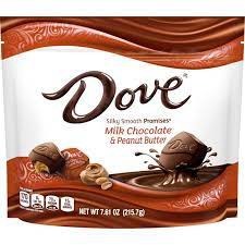 Chocolate DOVE PROMISES, Peanut Butter 212 gramas - Importado dos Eua
