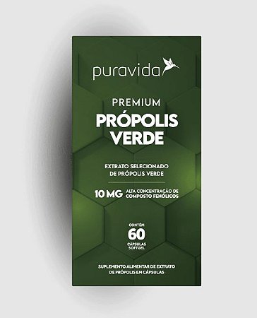 NOVO PROPOLIS VERDE 10mg (60 cáps) - Puravida