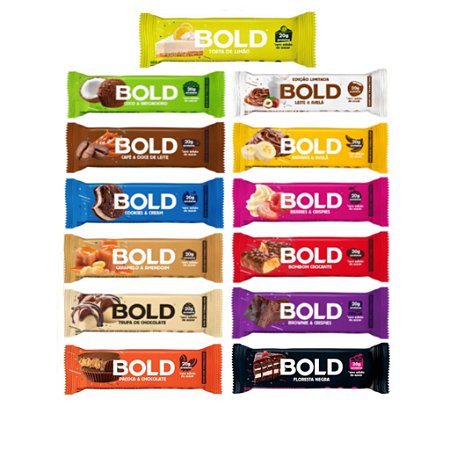 BOLD BAR (CX C/12) - MIX DE SABORES (ESCOLHA SEU SABOR)