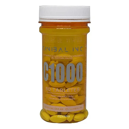 VITAMINA C 1000MG  (90 tabletes) - Canibal Inc