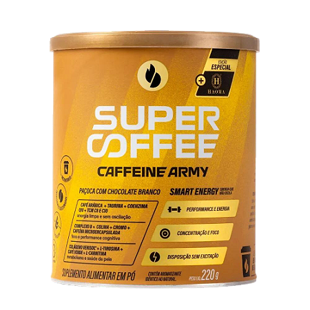 SUPER COFFEE 3.0 PAÇOCA COM CHOCOLATE BRANCO (220G) - CAFFEINE ARMY