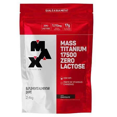 MASS TITANIUM 17500 ZERO LACTOSE REFIL (2,4kg) - MAXTITANIUM