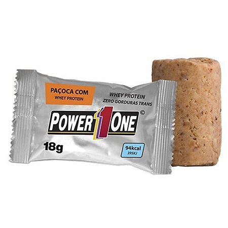 Paçoca Rolha C/ Whey Protein (Unidade 18G) - Power One