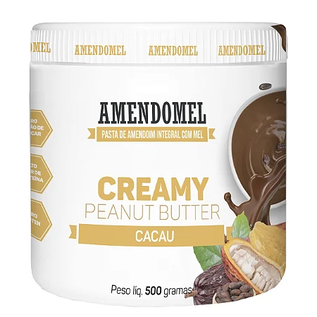 Pasta De Amendoim Amendomel (500g) Sabor: Crocante C/ Cacau