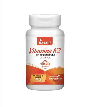 Vitamina K2 220Mg  (60 Caps) - Tiaraju