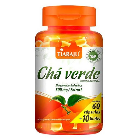 Cha Verde 300Mg/ Extract (60+10 Caps) - Tiaraju