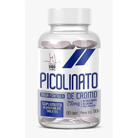 Picolinato De Cromo (90 Tabs) - Health Labs