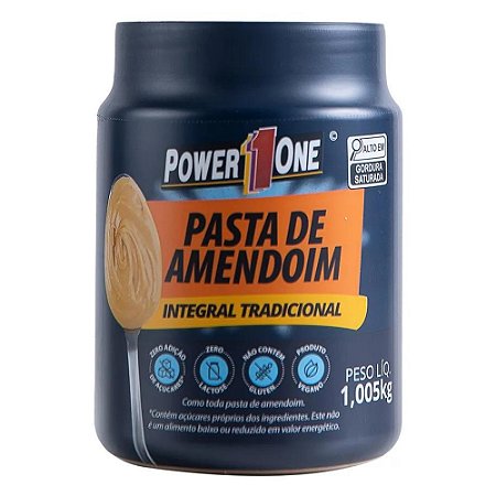 Pasta De Amendoim Tradicional Lisa (1,005 Kg) - Power One