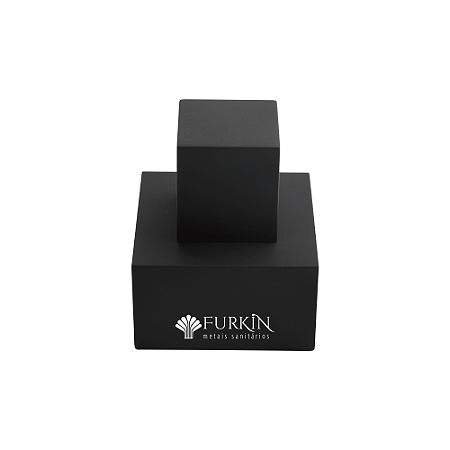 Acabamento Para Registro Preto Quadrado 1 1/2 Metal Luxo