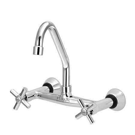 Misturador de Cozinha Bica móvel Parede Pia 1/4 de Volta