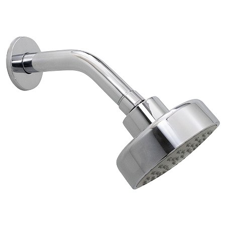 Ducha Chuveiro Redondo 10 x 10 Articulado Compativel com Aquecedor Solar  Gás e Boiler