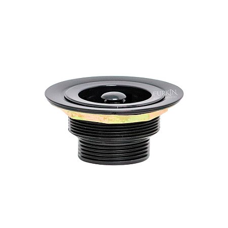Válvula Escoamento Americana Cozinha Pia Preto Metal 3.1/2