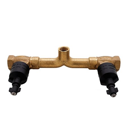 Base Para Misturador De Chuveiro Metal 3/4  Amarelo