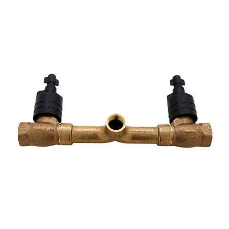 Base Para Misturador De Parede  Banheiro Metal 3/4  Amarelo