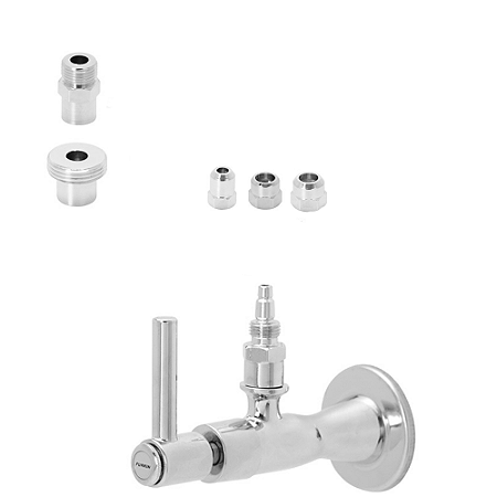 Registro com Saída para Purificador Kit Universal com 5 Adaptadores