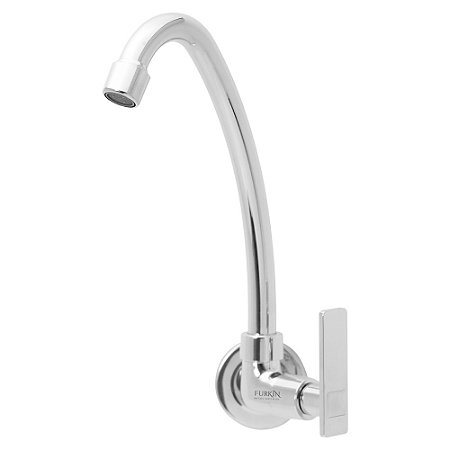 Torneira Para Lavatório De Parede Bica Movel 1/4 de volta