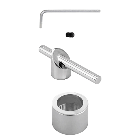 MAÇANETA VOLANTE C61 CROMADO PARA REGISTRO TORNEIRA 1/4 DE VOLTA PADRÃO DECA CROMADO METAL