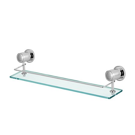 Porta Shampoo Vidro Metal Parede Box Banheiro Luxo