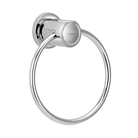 Porta Toalha Argola Metal Cromado Para Banheiro Luxo