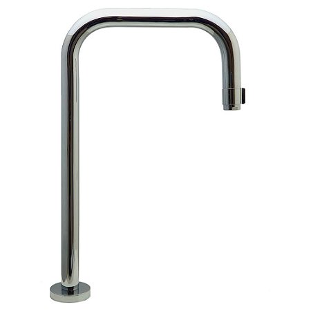 Torneira Bica Alta 90º Graus Banheiro Cuba Lavabo Metal Cromado