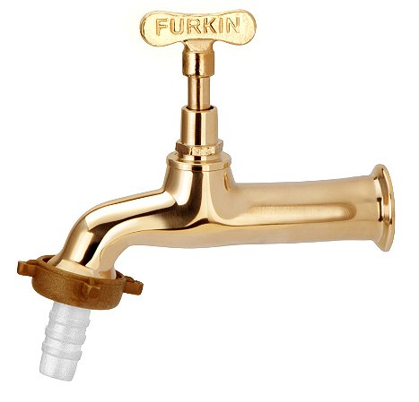 Torneira Amarela de Jardim 1/2 x 3/4