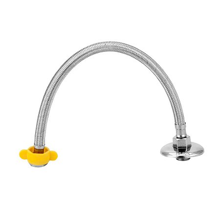 Engate Mangueira Flexível De Aço Inox Trançado 60 Cm