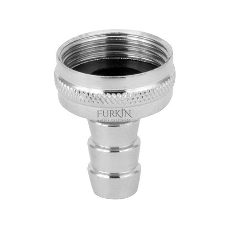 Bico União Cromado em Metal Para Mangueira 3/4 x 1/2